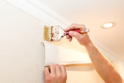 Pose de papier peint à Montjoyer — revêtements muraux et toiles de verre
